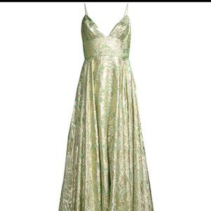 Mestiza New York | Stella Metallic Chiffon Gown